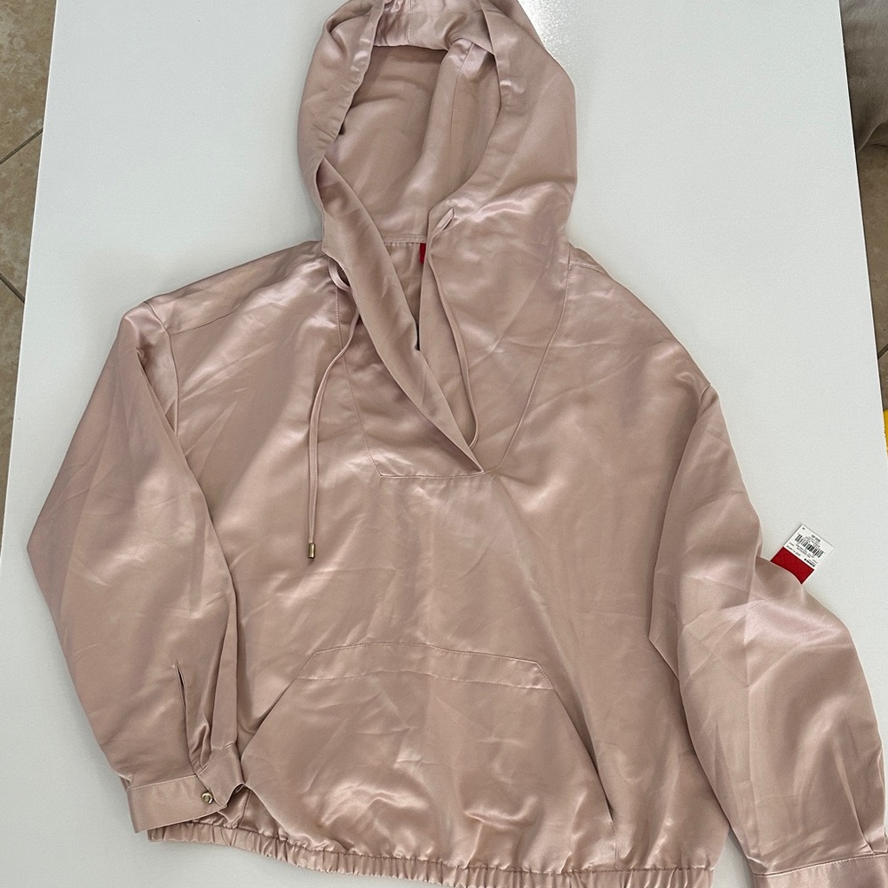 Jennifer Lopez Cream Silky Jacket